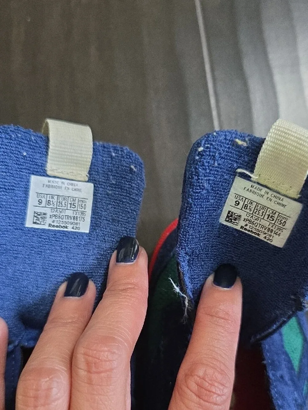 Kids Navy & Green Low-Top Sneakers